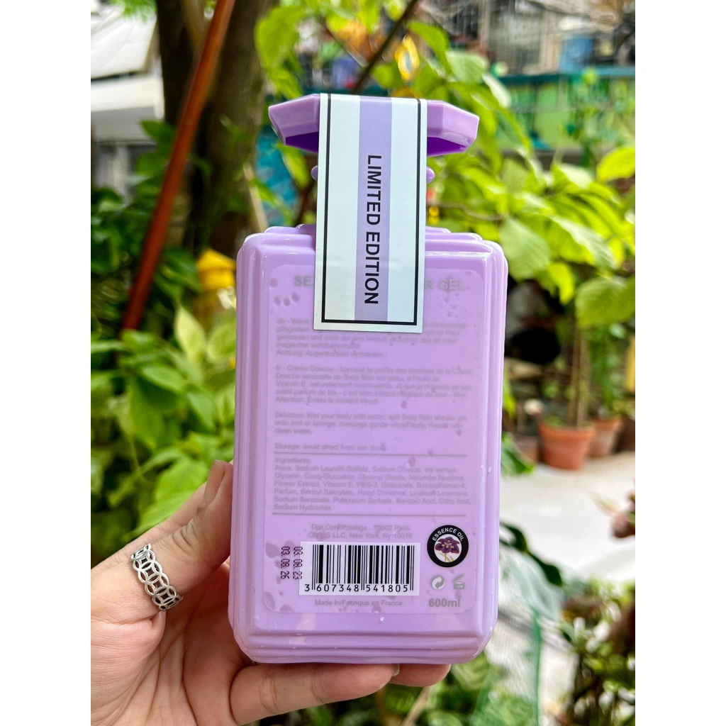 Sữa tắm hương nước hoa Pháp SEXY SKIN 600ml hương purple irish