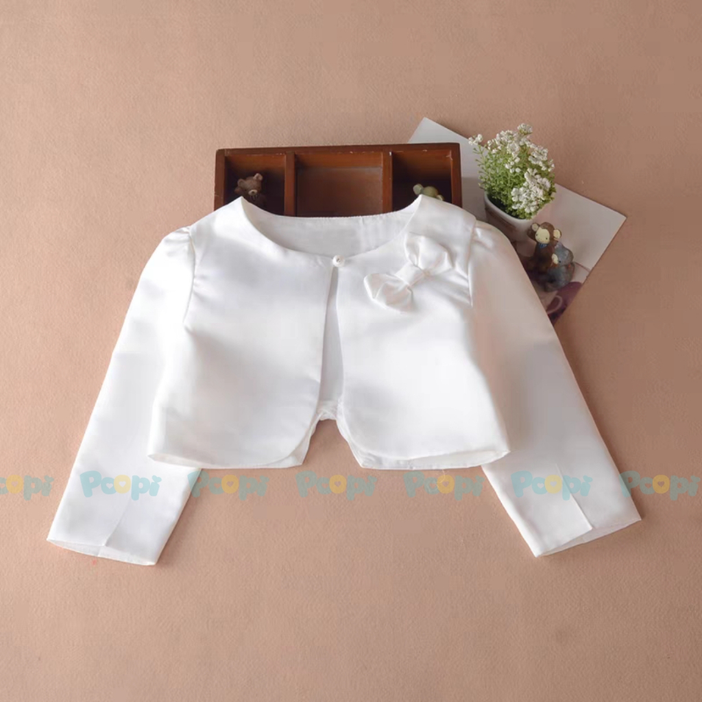 Áo Khoác Váy Poopi Cho Bé Gái Kiểu Dài Tay Xinh Đẹp