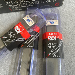 Vỉ 10 lưỡi dao rọc giấy nhỏ sdi 1403c 9mm