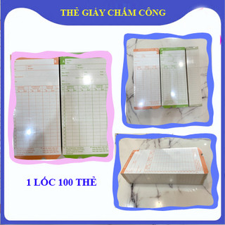 Thẻ giấy dùng cho các dòng máy chấm công bằng thẻ giấy
