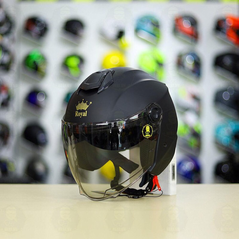 Mũ bảo hiểm 3/4 có kính Royal XH01 XH-01 Thitipong đủ màu cao cấp chính hãng giá rẻ moto phượt