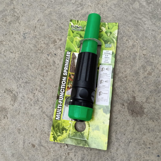 Vòi tưới cây tăng áp, đầu vòi tưới cây đa năng Suwa dây tưới 14 dây 21 dây 27 tặng đai inox - hoangtho87