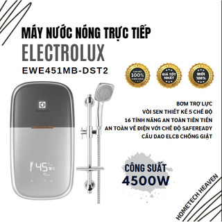 ☑️ EWE451MB-DST2 - Máy nước nóng trực tiếp Electrolux EWE451MB-DST2 màu xám - Hàng Chính Hãng