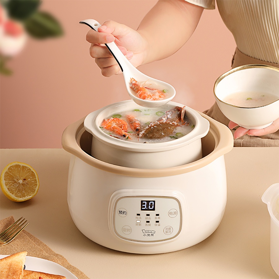 Nồi Nấu Chậm Lotor D1 Nấu Cách Thủy Giữ Dưỡng Chất Thực Phẩm Màn Hình Led Cảm Hàng Chính Hãng Bảo Hành 12 Tháng