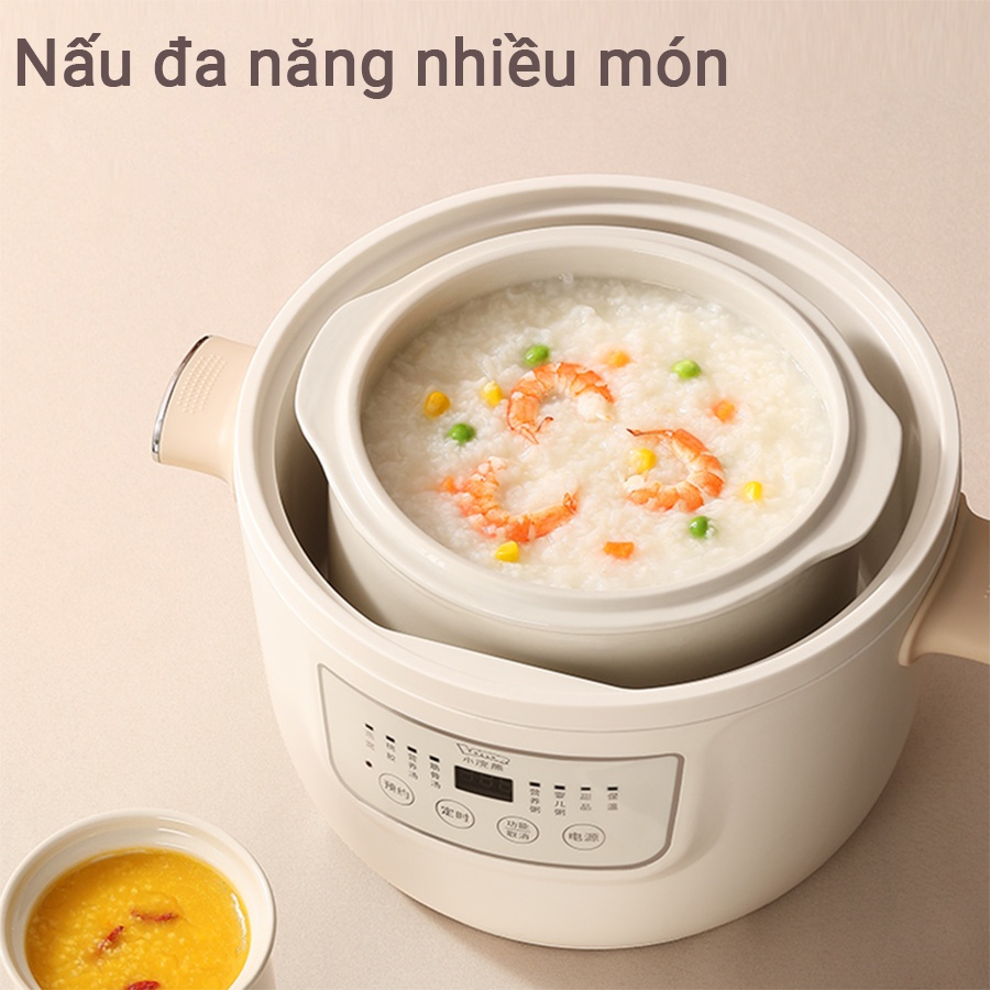 Nồi Nấu Chậm Lotor D30 Nồi Hầm Đa Năng Dung Tích 3L Nấu Cách Thủy Giữ Lại Dưỡng Chất Hàng Chính Hãng Bảo Hành 12 Tháng