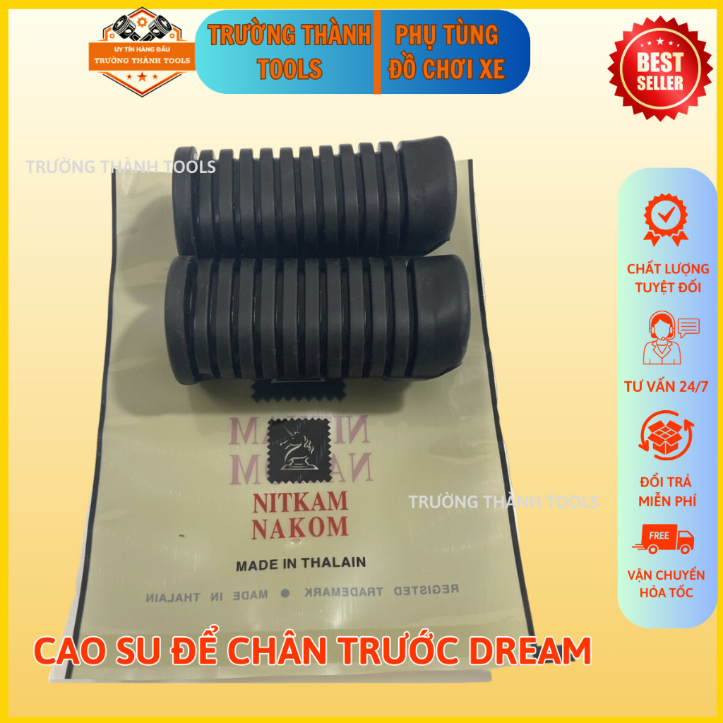 Cao su để chân trước xe máy Dream-WS110-YA hàng Thái Mitkam Makon - TRƯỜNG THÀNH TOOLS