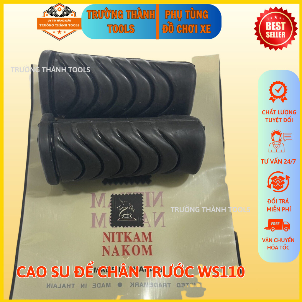 Cao su để chân trước xe máy Dream-WS110-YA hàng Thái Mitkam Makon - TRƯỜNG THÀNH TOOLS