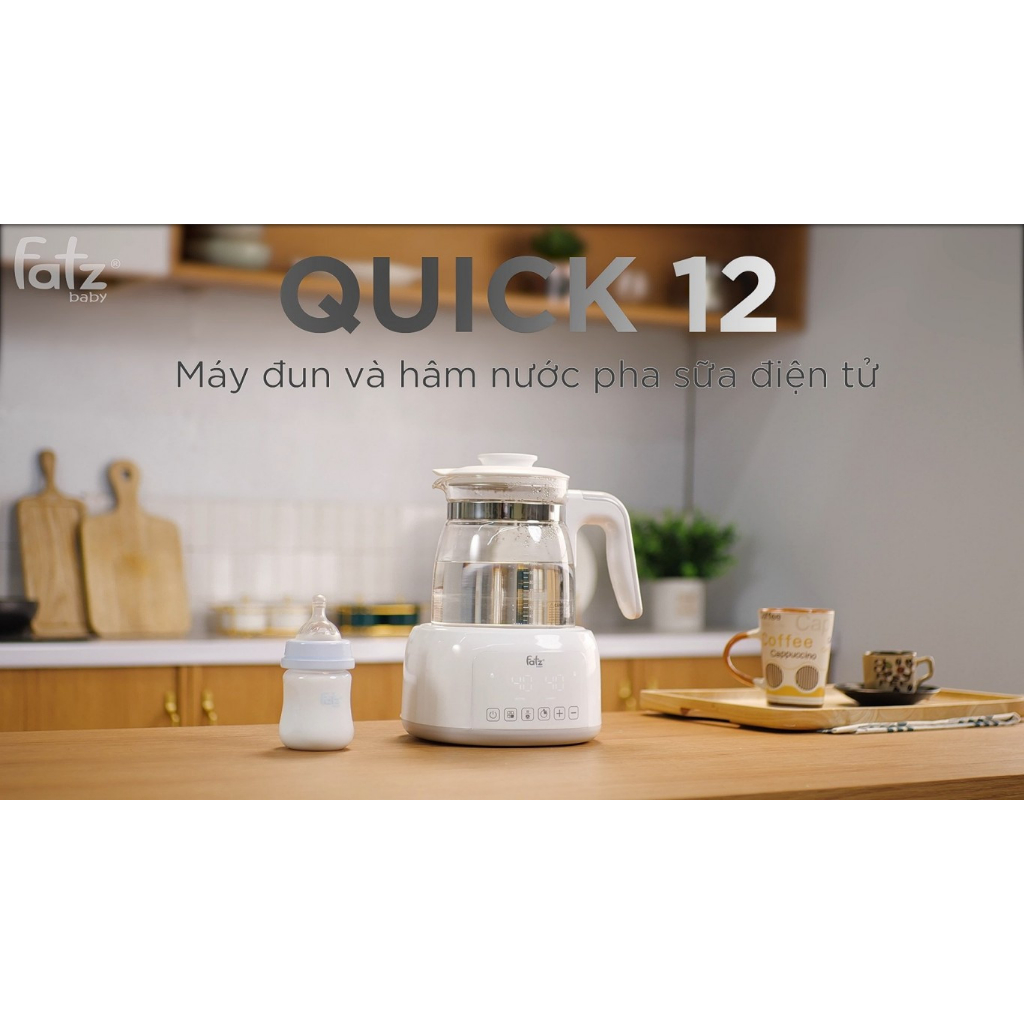 Máy đun nước và hâm nước pha sữa điện tử QUICK 12 Fatzbaby chính hãng (Bảo hành 12 tháng