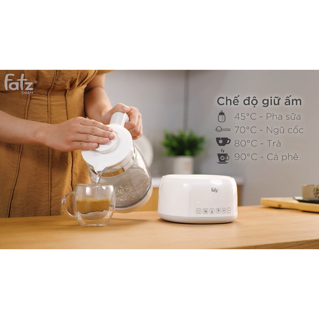Máy đun nước và hâm nước pha sữa điện tử QUICK 12 Fatzbaby chính hãng (Bảo hành 12 tháng