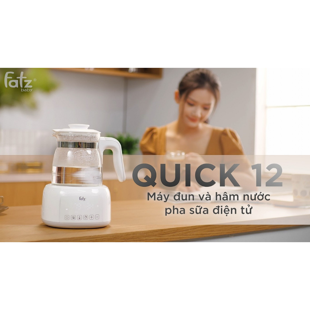 Máy đun nước và hâm nước pha sữa điện tử QUICK 12 Fatzbaby chính hãng (Bảo hành 12 tháng