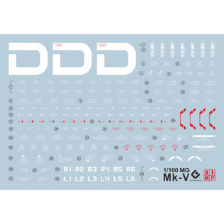 Đề can - Decal nước cho mô hình lắp ráp MG MK-V