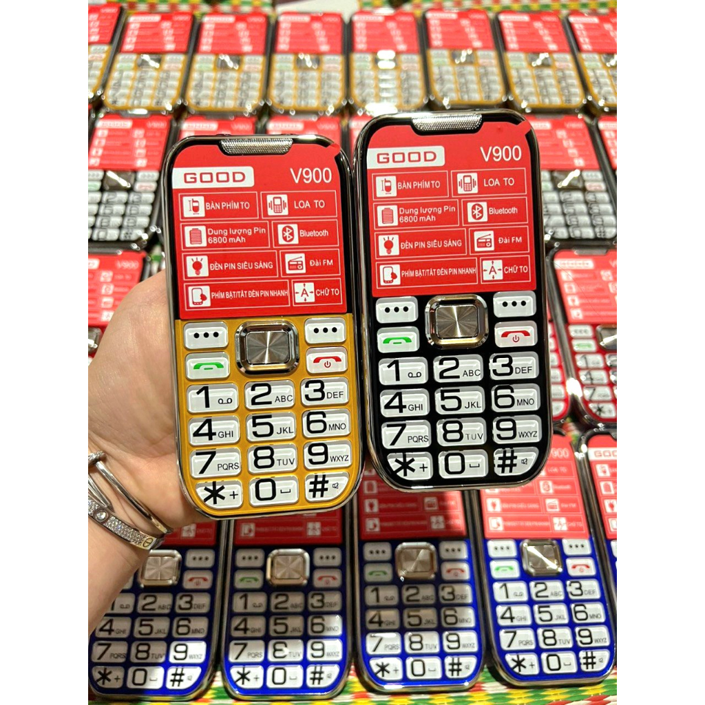 2 Siêu Phẩm Điện Thoại Người Già 4G Good V900  Và G800-  Loa To Chữ Lớn