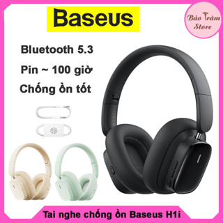Tai nghe bluetooth chụp tai Baseus Bowie H1i, kết nối nhanh, chống ồn tốt, nghe đến 100 giờ, lớp đệm đeo cực êm tai