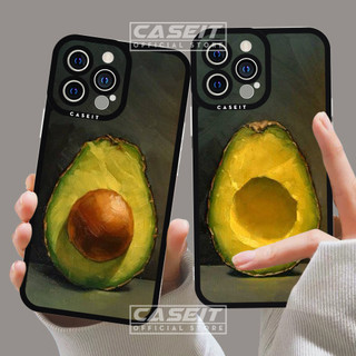 Ốp lưng iphone cạnh vuông Caseit Quả bơ ốp bơ đôi cute cặp đôi ốp đôi iphone 7/8/x/11/12/13/14/pro/max/plus/promax