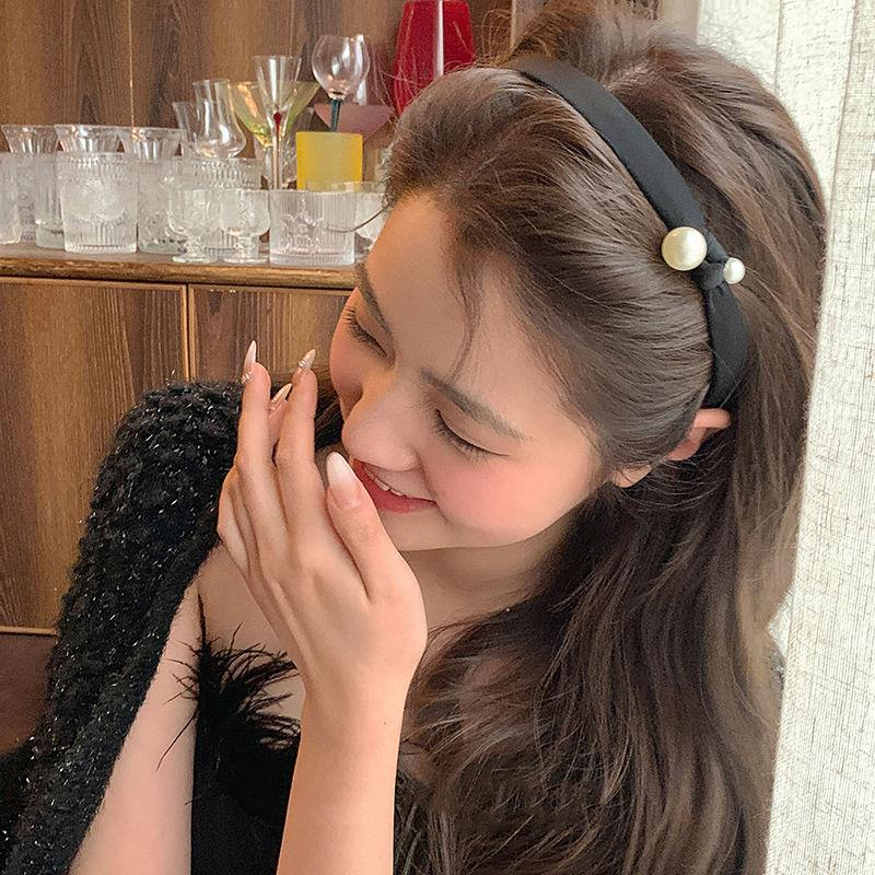 Bờm tóc cài 2 hạt ngọc trai nhân tạo nữ tính nhẹ nhàng