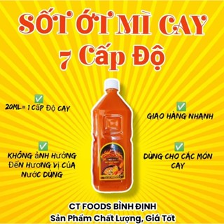 Sốt Ớt Chia Cấp Độ Mì Cay Hot Spicy (Chai 1000ml) Hoặc Chai 335ml