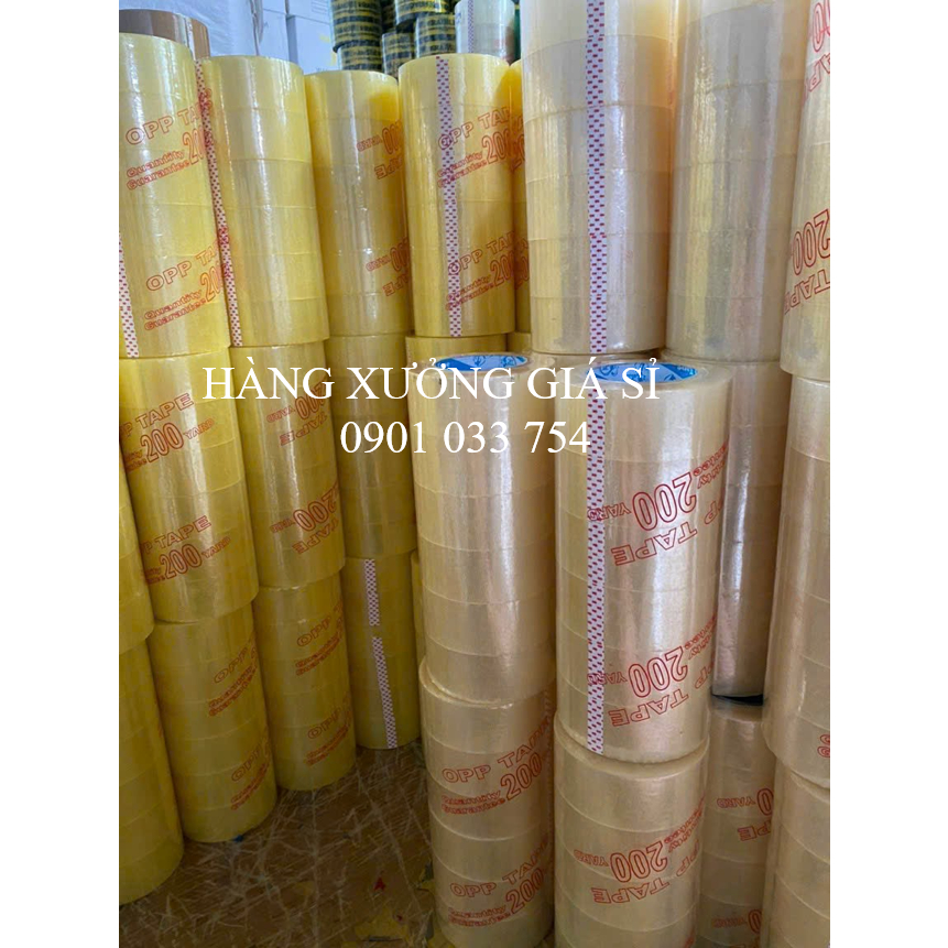 Băng keo, băng dính trong /đục 4,8cm 300Y , lõi giấy mỏng 5mm