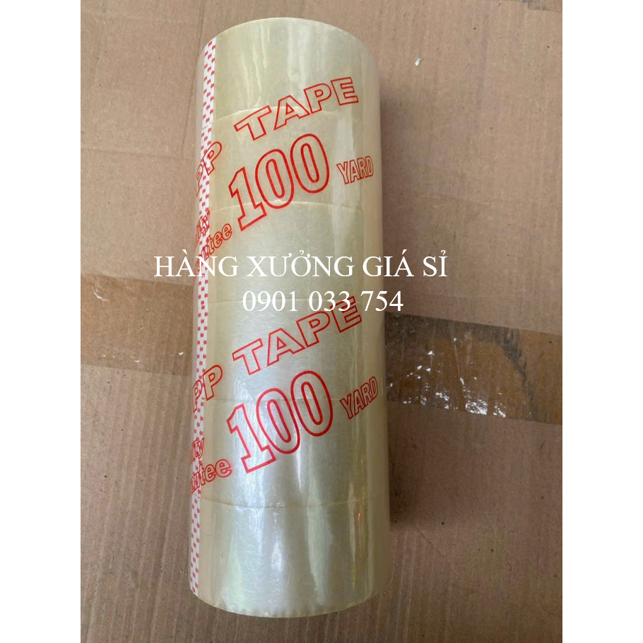 Băng keo, băng dính trong /đục 4,8cm 300Y , lõi giấy mỏng 5mm