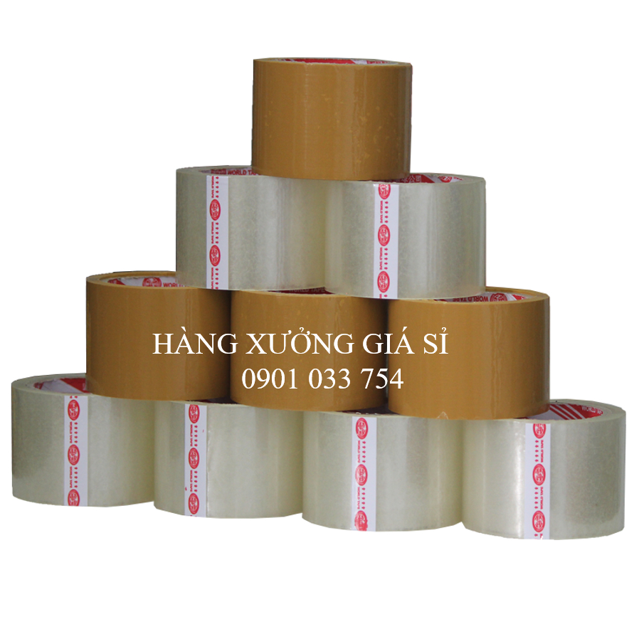 Băng keo, băng dính trong /đục 4,8cm 300Y , lõi giấy mỏng 5mm