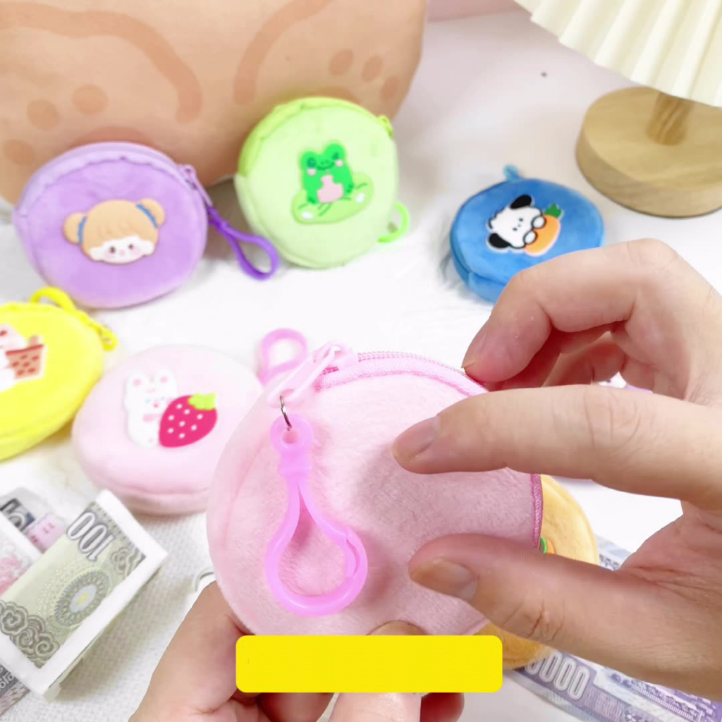 Ví tròn mini hoạt hình dễ thương, ví đựng tiền lẻ xinh xắn 🍀Clovershop68🍀