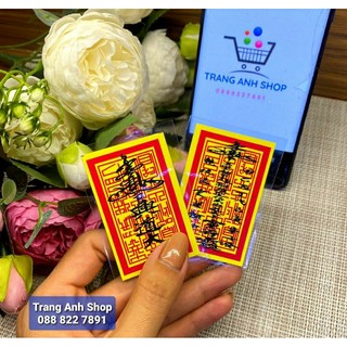 Ấn nhà trần đã ép plastic mang lại bình an, may mắn - để ốp lưng điện thoại, để ví, mang bên người