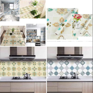 Cuộn giấy bạc dán tường, dán bếp họa tiết loại 2m.lv