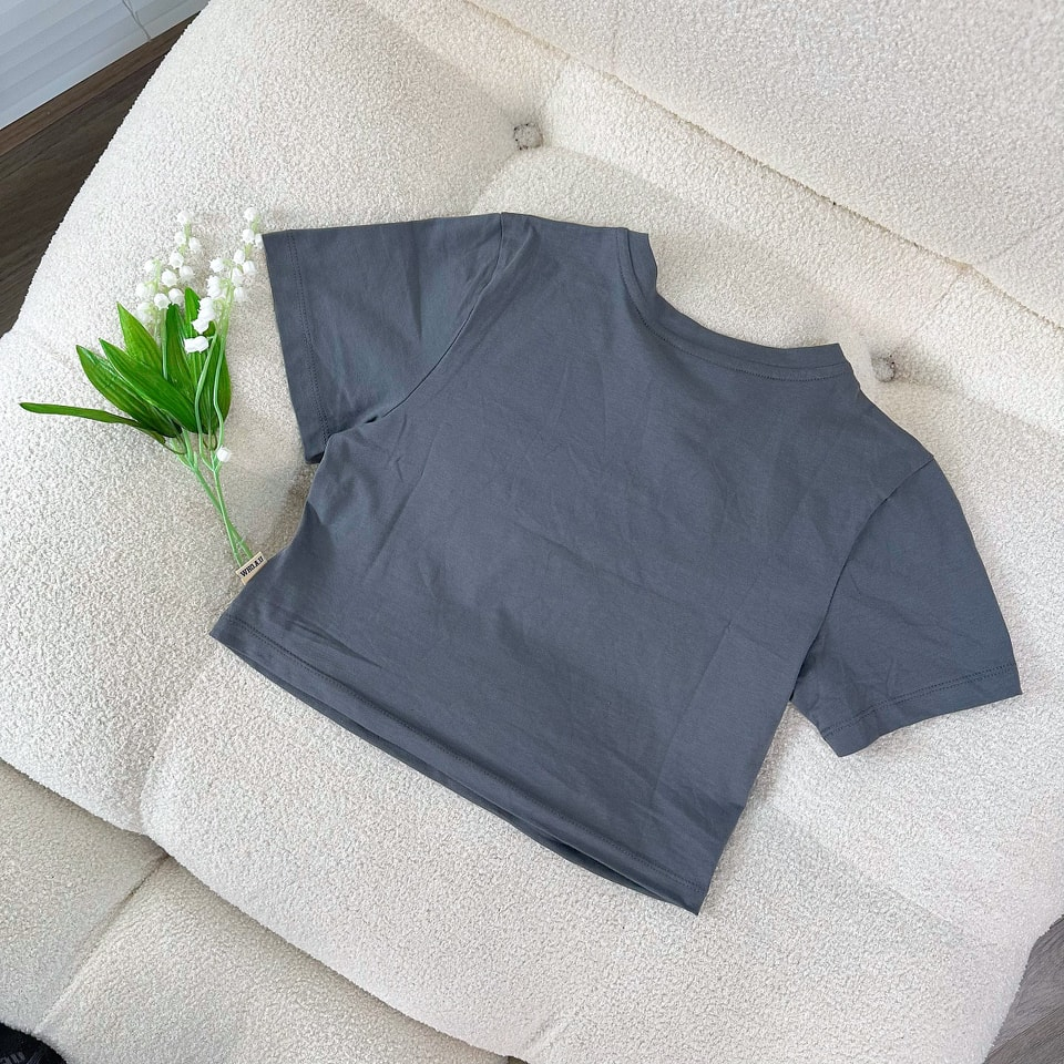 Áo Thun Wh@au Trơn Thêu Gấu KAMI