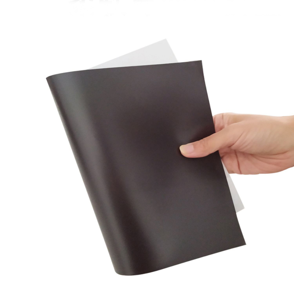 Nam châm lá dẻo A3 dày 1mm có keo dán decal băng keo nam châm làm giáo cụ dạy học bảng tên, ghi thông tin lên bảng từ