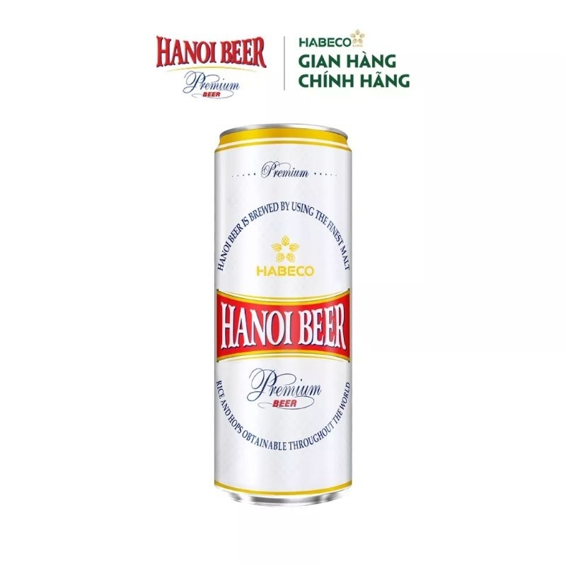 Thùng 24 Lon Bia Hà Nội Premium 330ml
