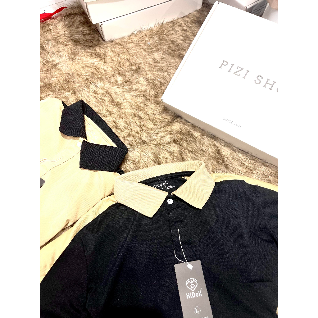 Áo polo nam cổ bẻ phối vai vải cá sấu thoáng mát thấm hút mồ hôi trẻ trung M30