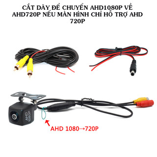 Camera lùi AHD 1080P chân cắm AV dùng cho màn hình android,màn hình AHD