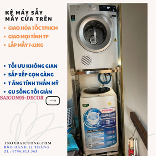 kệ máy giặt cửa trên, kệ máy sấy  /  máy giặt lồng đứng chống rung tốt DC148