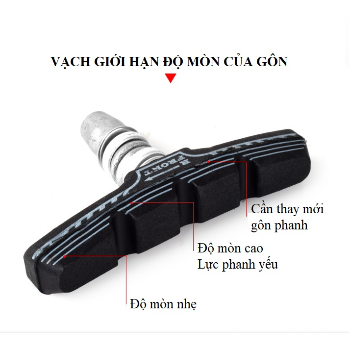 GÔN PHANH XE ĐẠP MTB FMFXTR GÔM THẮNG MÁ PHANH XE ĐẠP LEO NÚI TOURING ĐƯỜNG PHỐ
