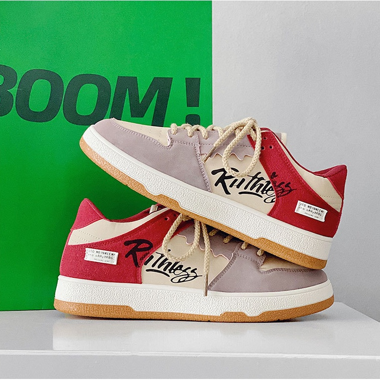 Giày sneaker thể thao da nam cao cấp D109, phong cách trẻ trung năng động, đế cao su non đi cực êm