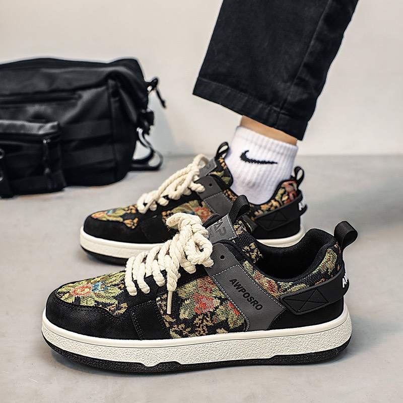 Giày nam thời trang phong cách trẻ trung năng động, màu sắc độc đáo mới lạ, mềm nhẹ êm