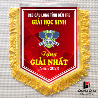 Cờ Lưu Niệm Giải Cầu Lông - Thiết Kế In Ấn Theo Yêu Cầu