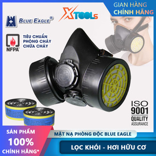 Mặt nạ phòng độc Blue Eagle NP306-RC202 lọc khói bụi, hơi hữu cơ, hóa chất có mùi khó chịu xăng dầu, rác thải độc hại