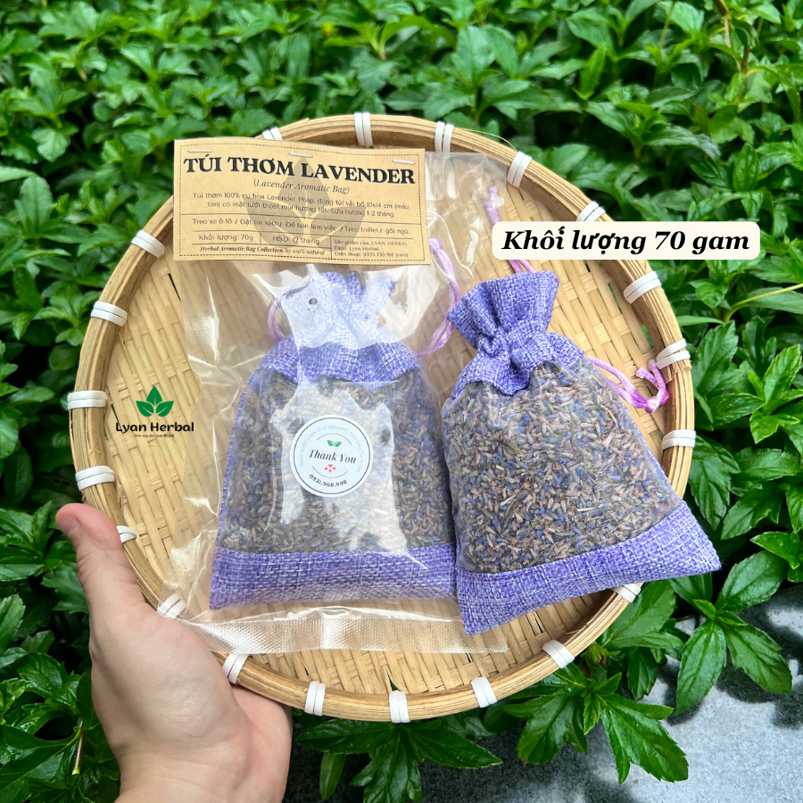 3 Túi thơm lavender túi thơm oải hương khử mùi treo xe ô tô treo tủ quần áo đuỗi muỗi mùi thơm dể chịu thư giản