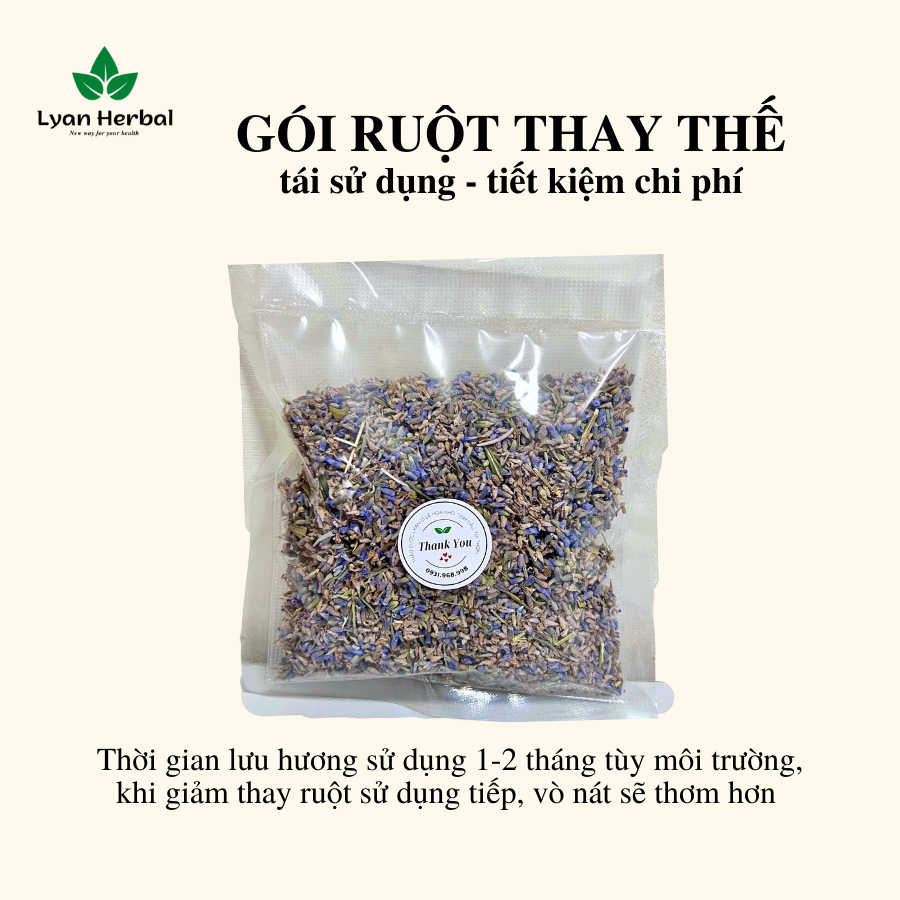3 Túi thơm lavender túi thơm oải hương khử mùi treo xe ô tô treo tủ quần áo đuỗi muỗi mùi thơm dể chịu thư giản
