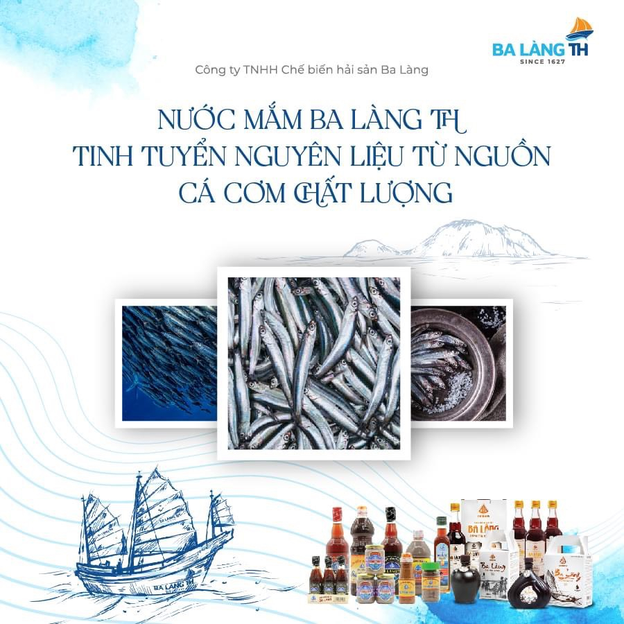 Nước Mắm Cá Cơm Ba Làng TH 800ml