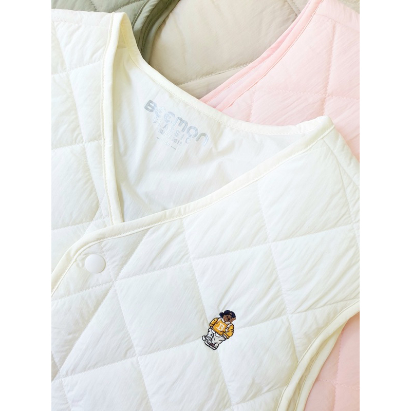 AK2348 Áo gile chần bông BT,BG thêu gấu