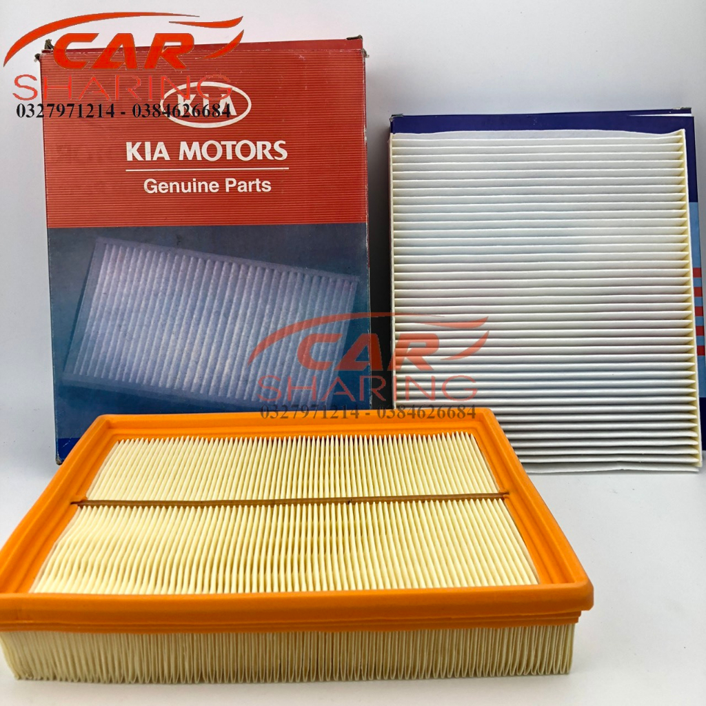 COMBO 2 MÓN KIA CAREN MÁY XĂNG ( BỘ BAO GỒM : LỌC GIÓ ĐỘNG CƠ , LỌC GIÓ ĐIỀU HÒA)