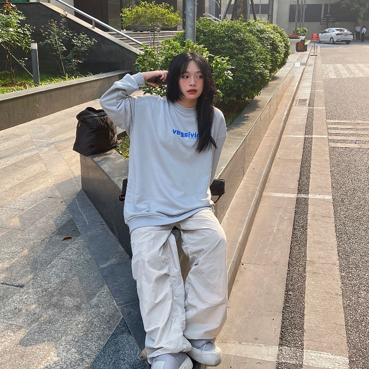 Áo sweater nỉ chân cua Vegsivir - BASIC SS2