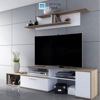Combo Kệ Tivi Để Sàn Và Treo Tường Cho Phòng Khách Chiều Dài Từ 150cm - 250cm SIB Decor