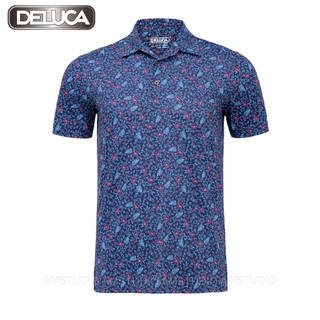 Áo Polo Nam Shirt MS21-DELUCA, Họa Tiết Lá Cây -Áo PoLo Chơi Golf Có Cổ- Áo POLO Chơi Thể Thao Mẫu Mới 2024