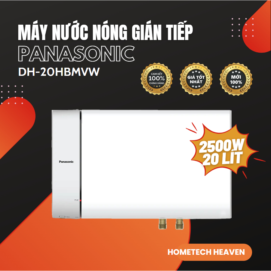 ☑️  Máy Nước Nóng Gián Tiếp Panasonic DH-20HBMVW 20 lít 2.5KW - Hàng Chính Hãng