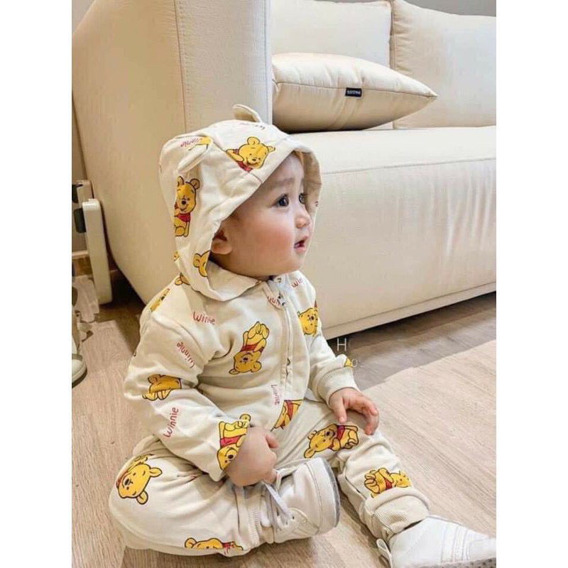 Bộ nỉ bé áo khoá