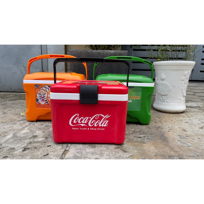 Thùng đá 8 lit hkm Coca - màu đỏ