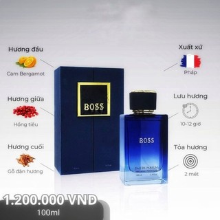 Nước hoa nam bos 100ml ngọt ngào ấm áp
