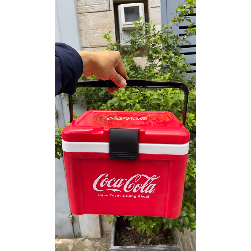 Thùng đá 8 lit hkm Coca - màu đỏ